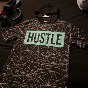 Hustle T-Shirt With Hood For Sale
